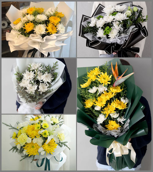 贵州遵义桐梓县黄莲乡上螺蟹村白事花束代送